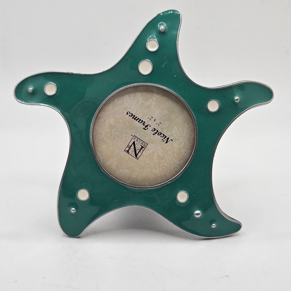 Nicole Frames Green Starfish Picture Frame 2x2 Coastal Beach Nautical Decor